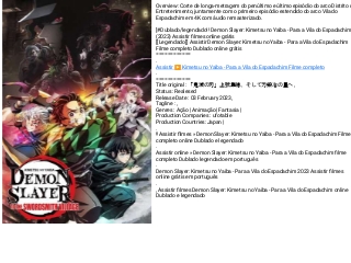 Assistir-Filme] Demon Slayer Kimetsu no Yaiba 2023 Assistir filmes online  grátis em português